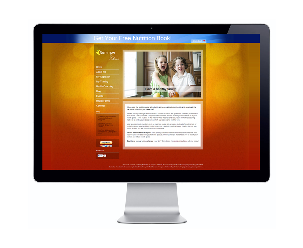 Nutrition logo on web